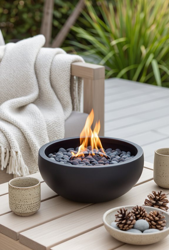 portable smokeless bioethanol firebowl