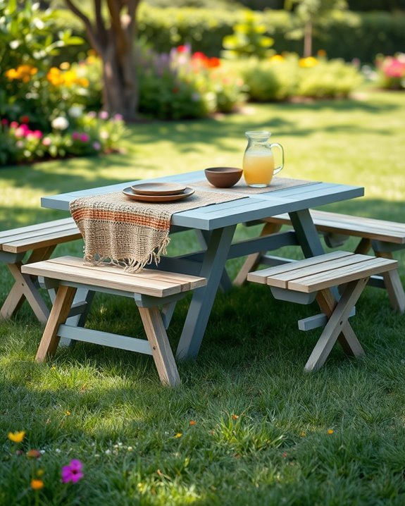 portable stylish picnic tables