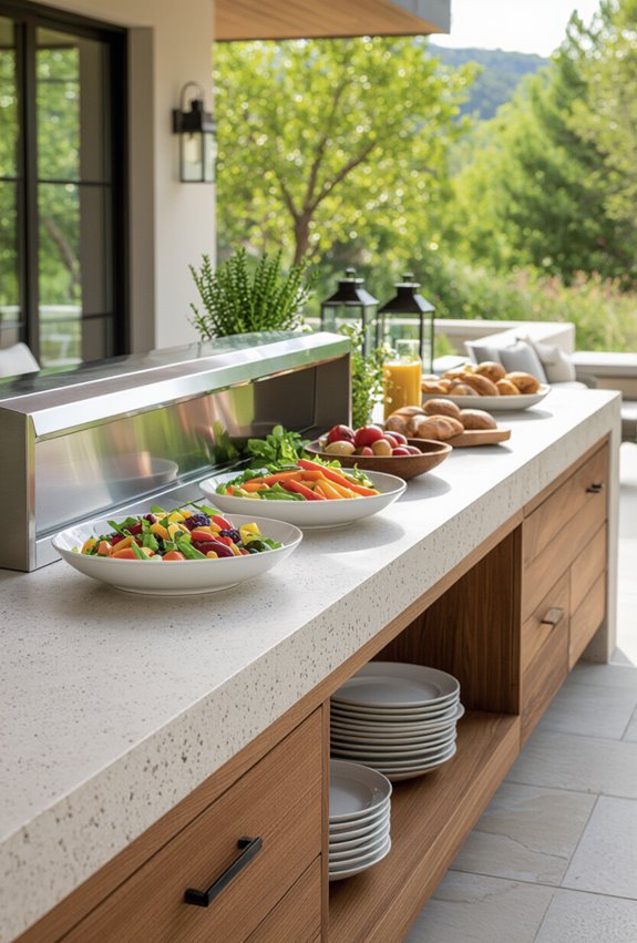portable themed buffet stations