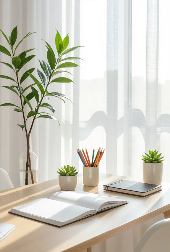 position desk near window