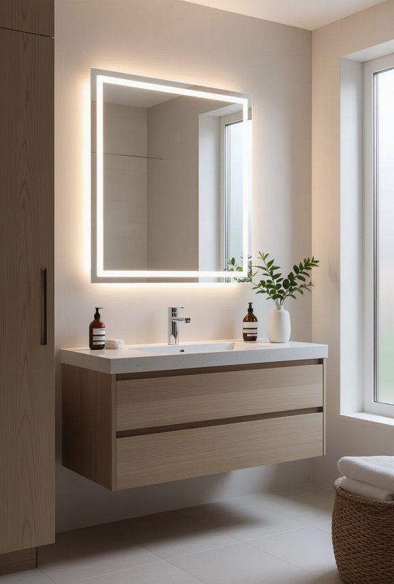 position led mirror optimally