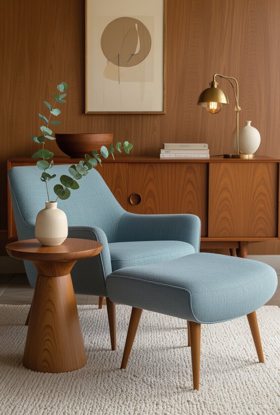 powder blue honey oak