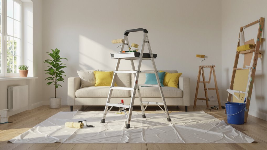 pre paint splatter prevention checklist