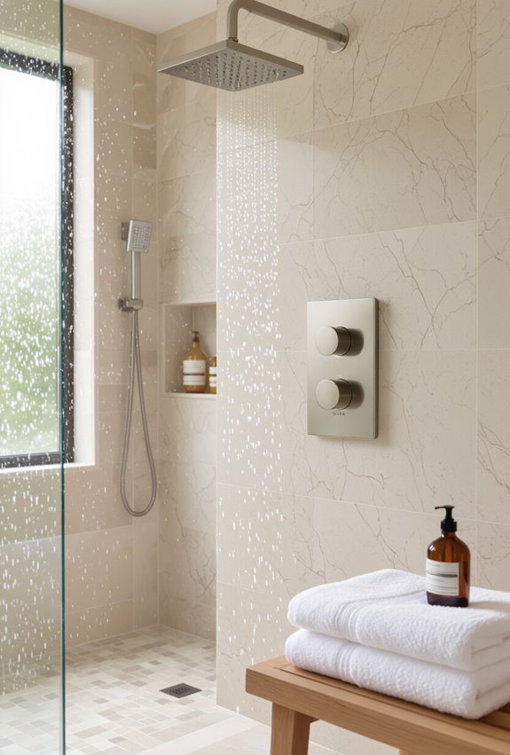 precise digitally controlled shower temperature