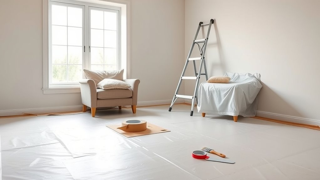 prepare and protect area