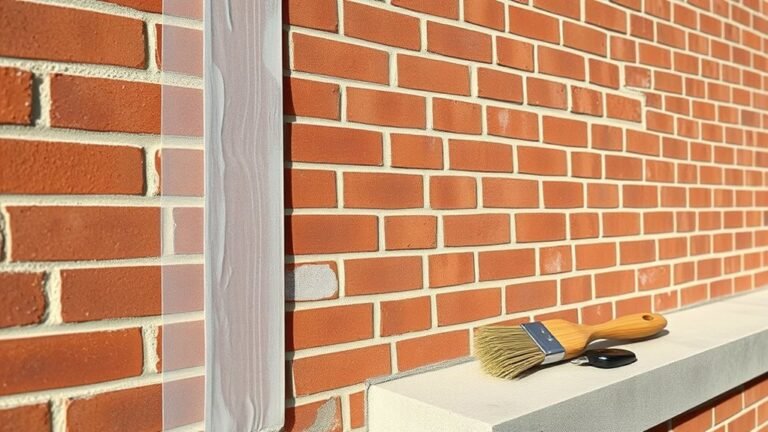 prepare brick surface thoroughly