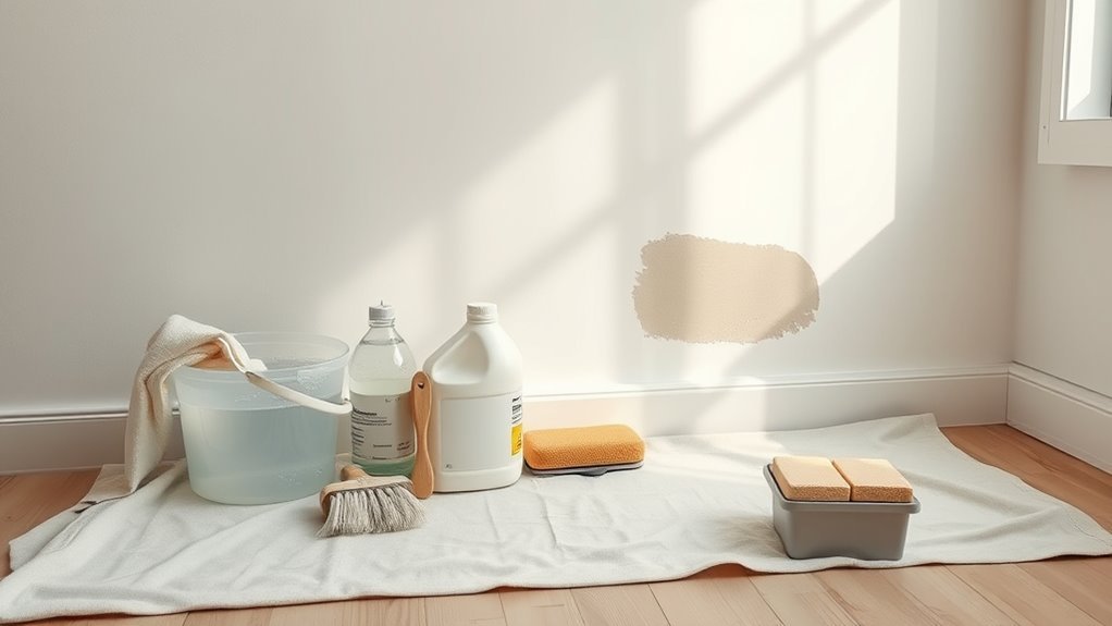 prepare glossy surfaces thoroughly