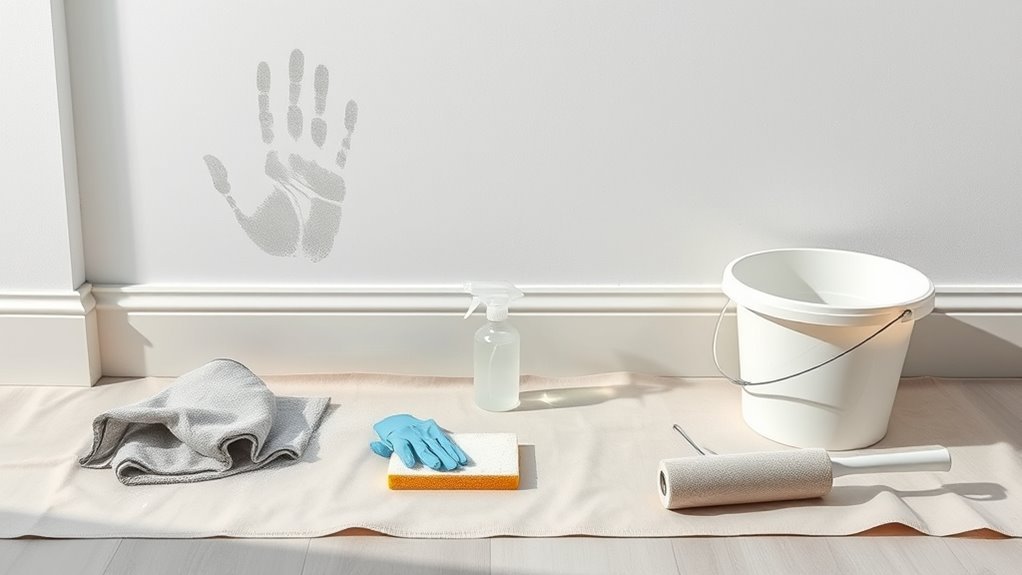 prepare surfaces before painting