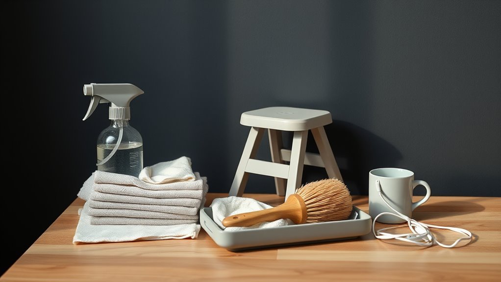 prepare test clean finish