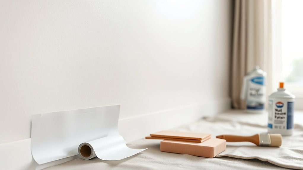 prepare wall for sharp edges