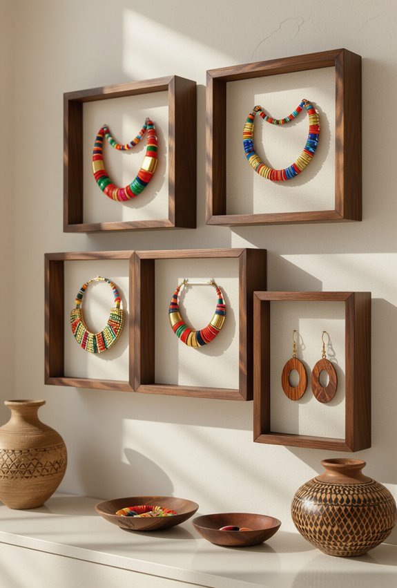preserved traditional african jewelry displays