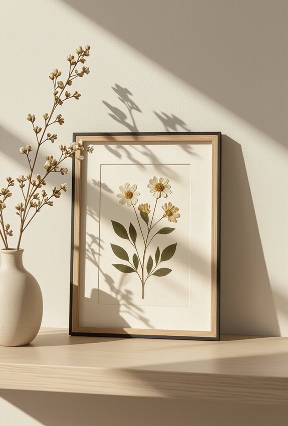 pressed botanical art framing
