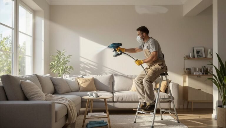 prevent ceiling overspray effectively