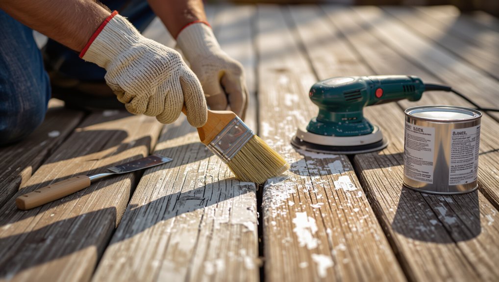 prevent deck paint peeling