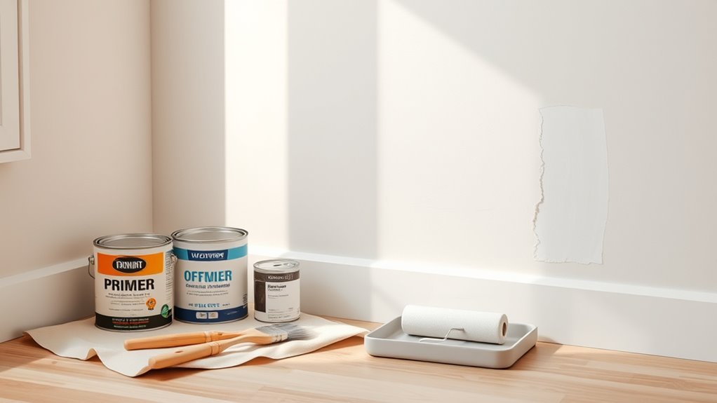 prime before painting surfaces