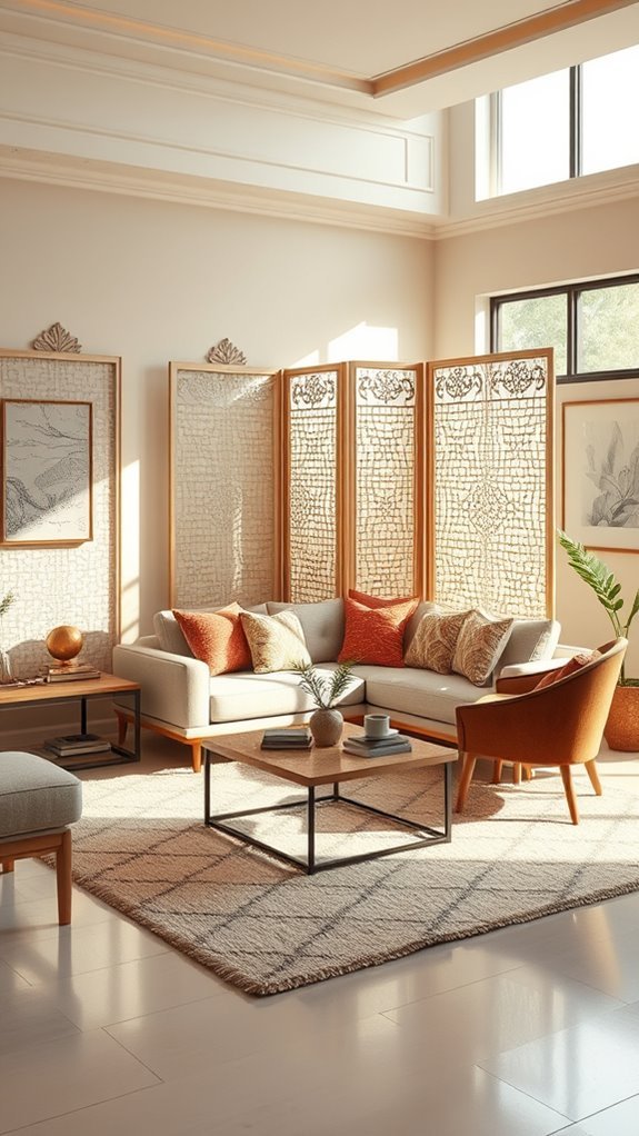 privacy enhancing decorative screens