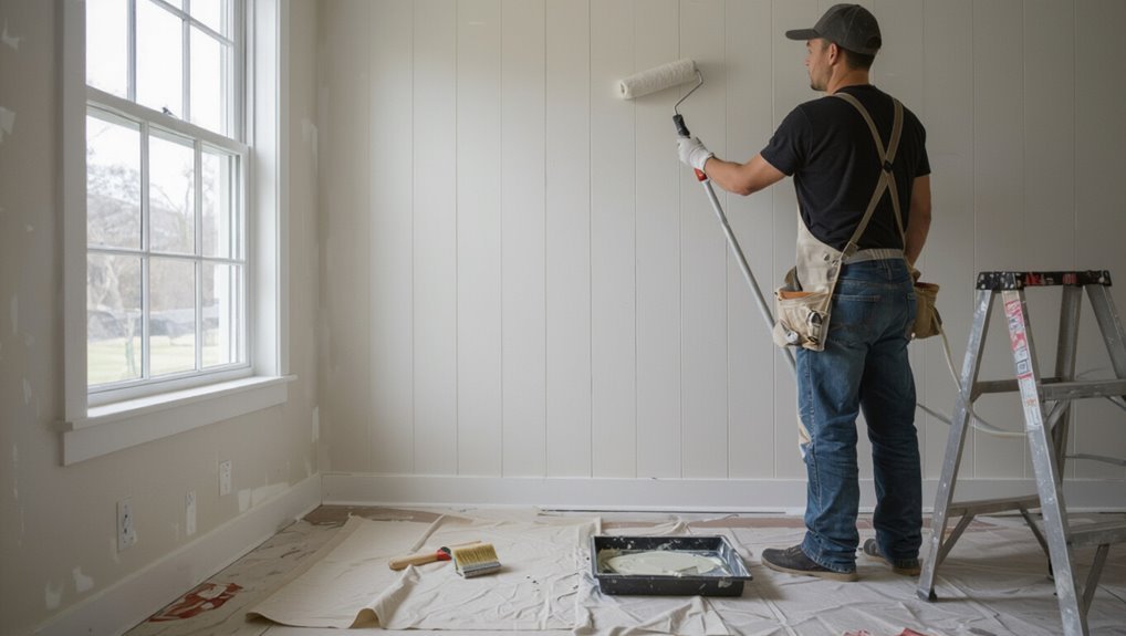 professional wood wall painting