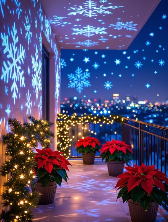 projectors create festive displays