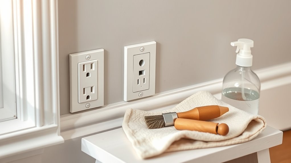 protect electrical components during cleaning