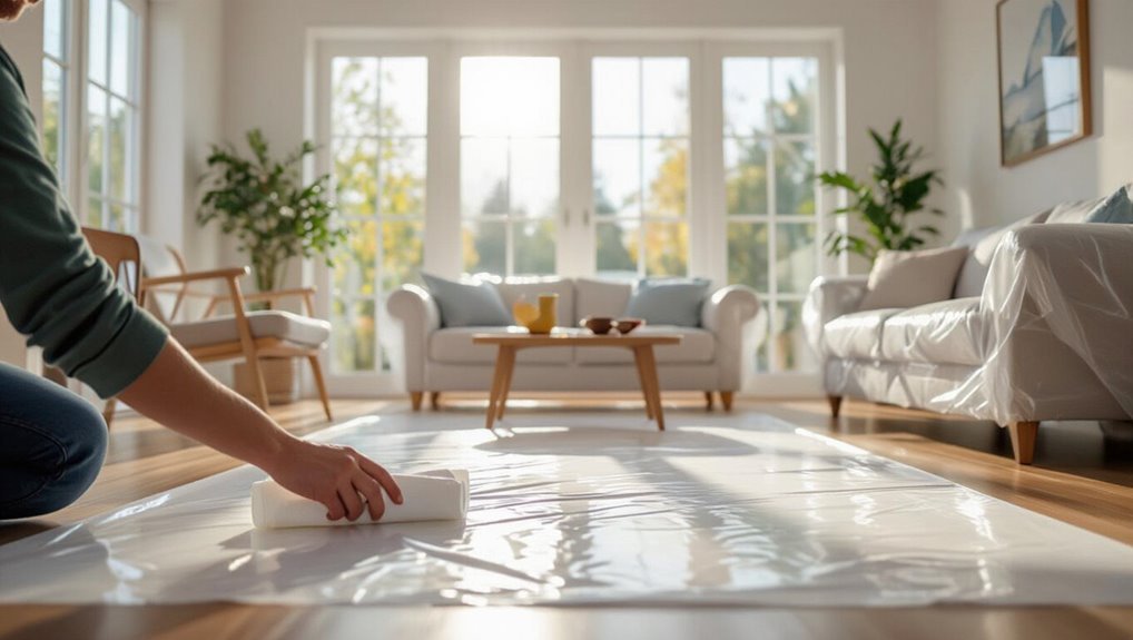 protect surfaces before painting