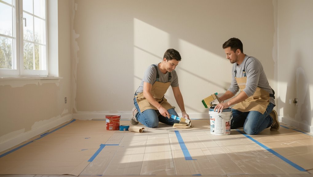 protect surfaces before painting