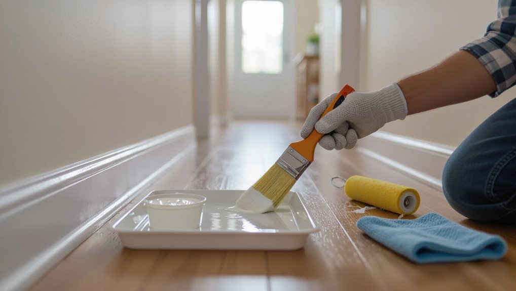 protective clear coat application