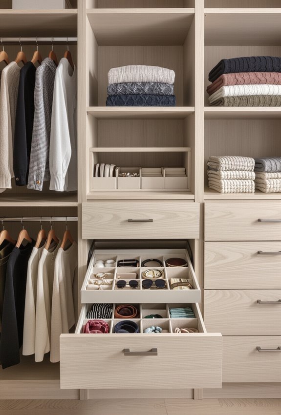 pull out drawers for small items