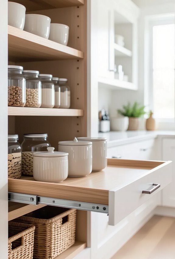 pull out pantry shelves