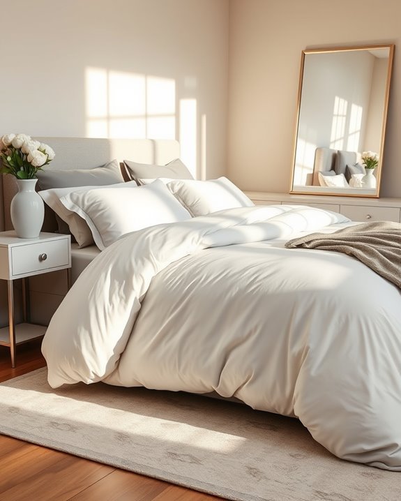 quality bedding enhances decor