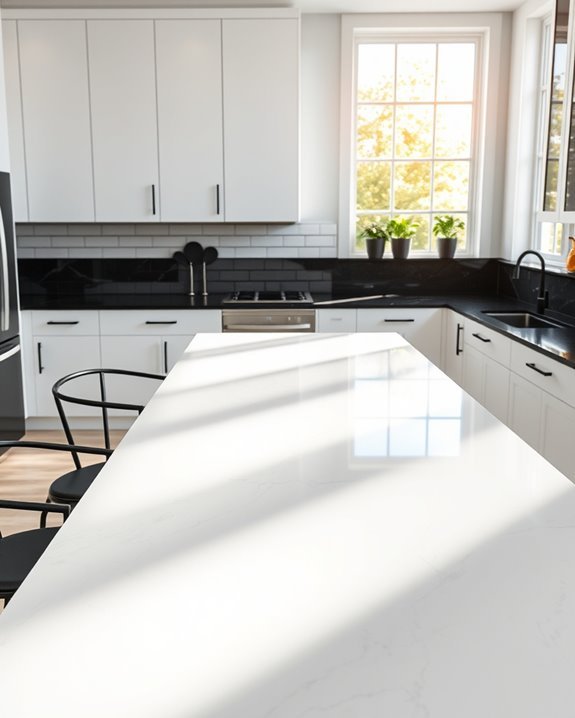 quartz durability vs granite aesthetics