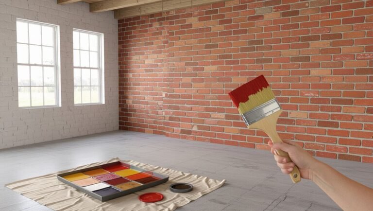quick diy faux brick