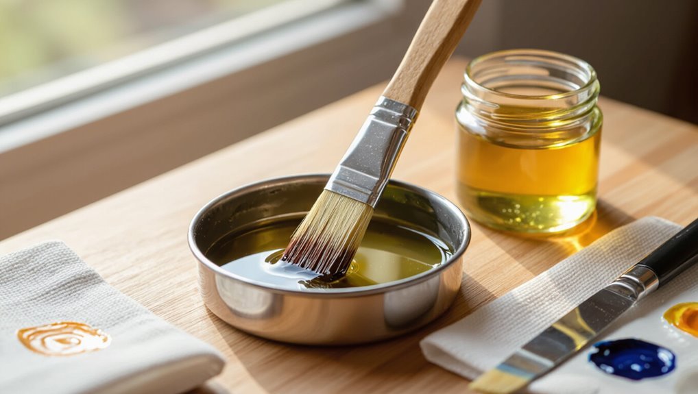 quick oil brush cleaning