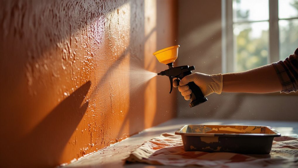 quick orange peel texture application