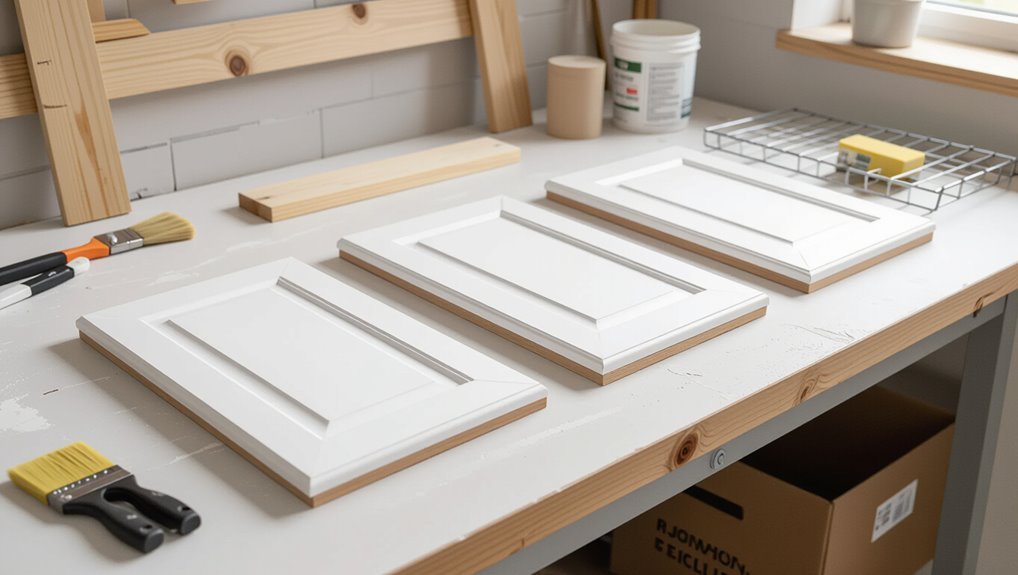 quickly dry cabinet doors