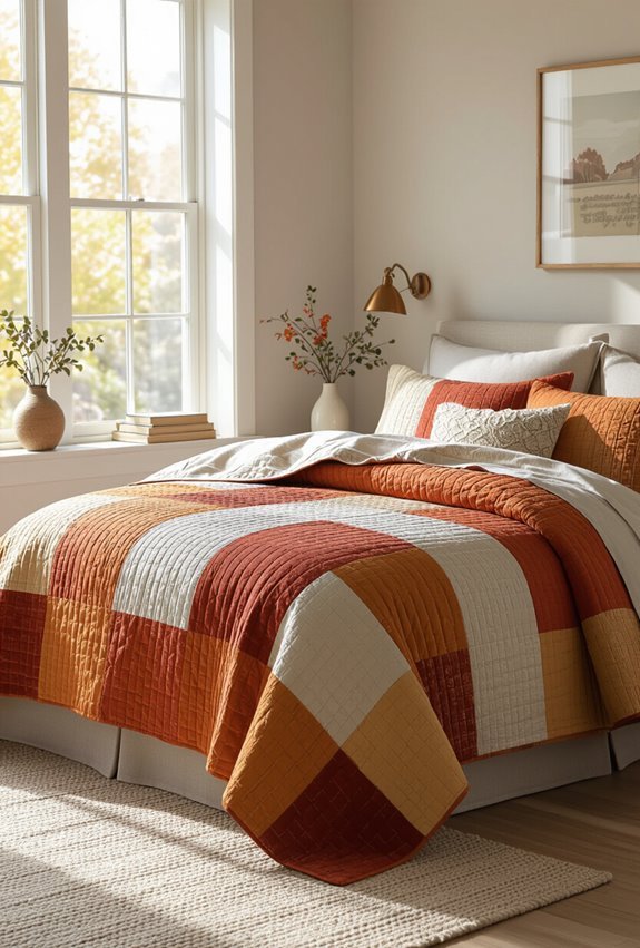 quilted comforters add warmth