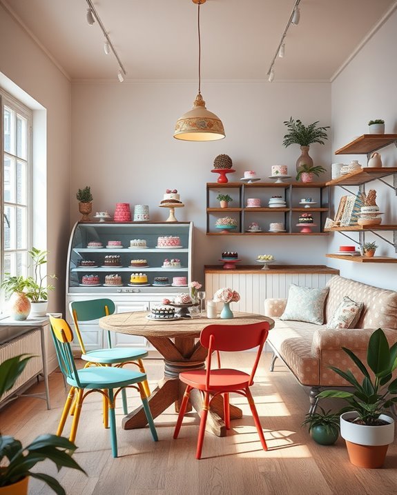 quirky seating and decor
