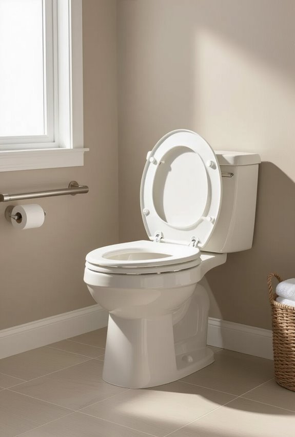 raised cushioned toilet seat