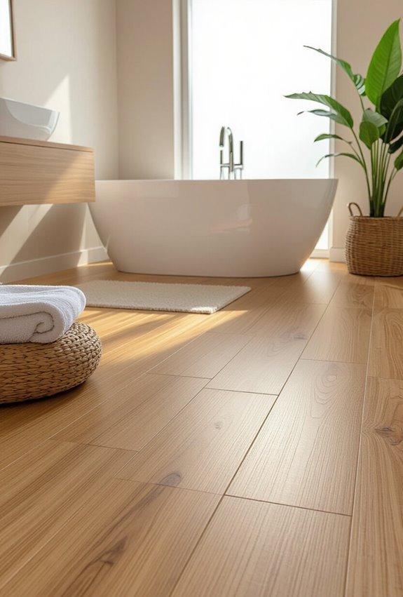 rapidly renewable moisture resistant flooring