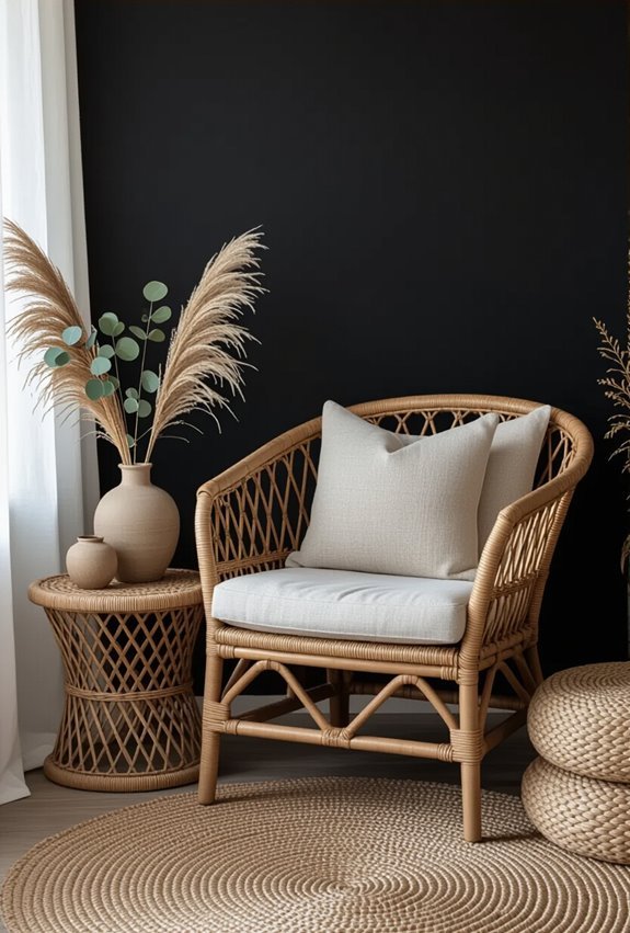 rattan wicker warm textures