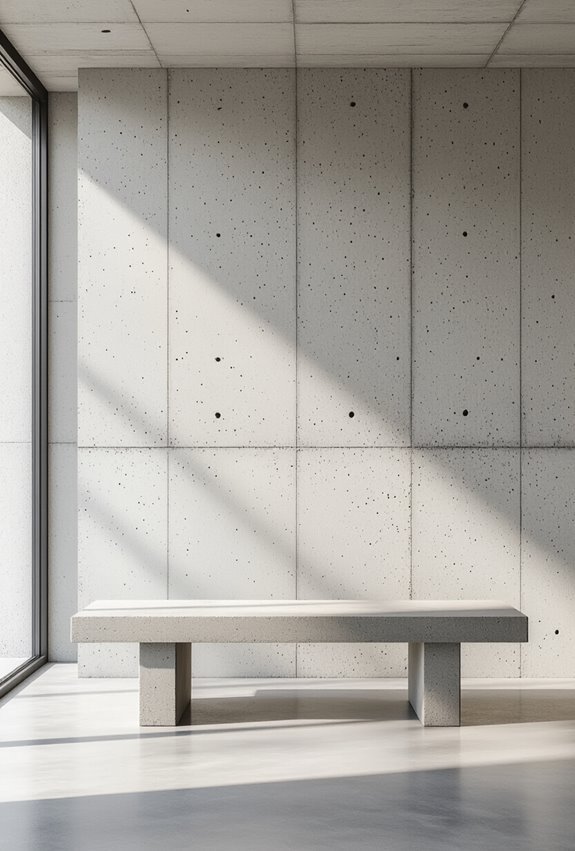 raw concrete sculptural focalpunkt