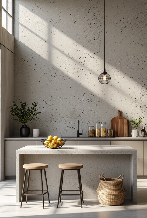 raw exposed concrete charm