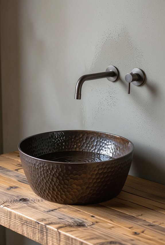 raw material industrial rustic sinks