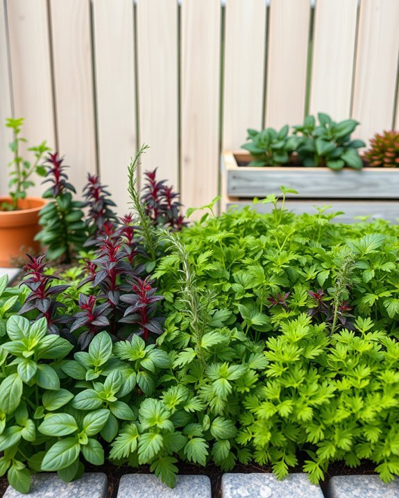 realistic artificial herb garden