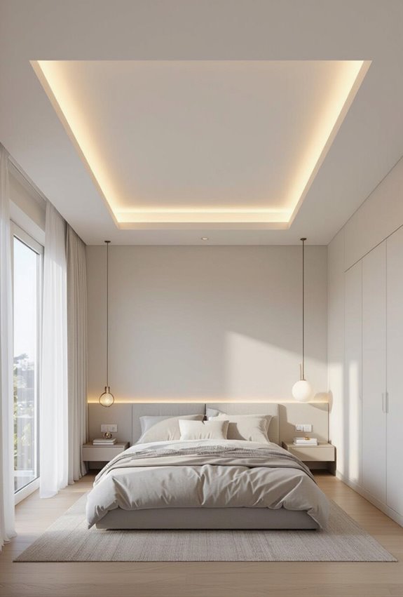 recessed ceilings visually elevate rooms