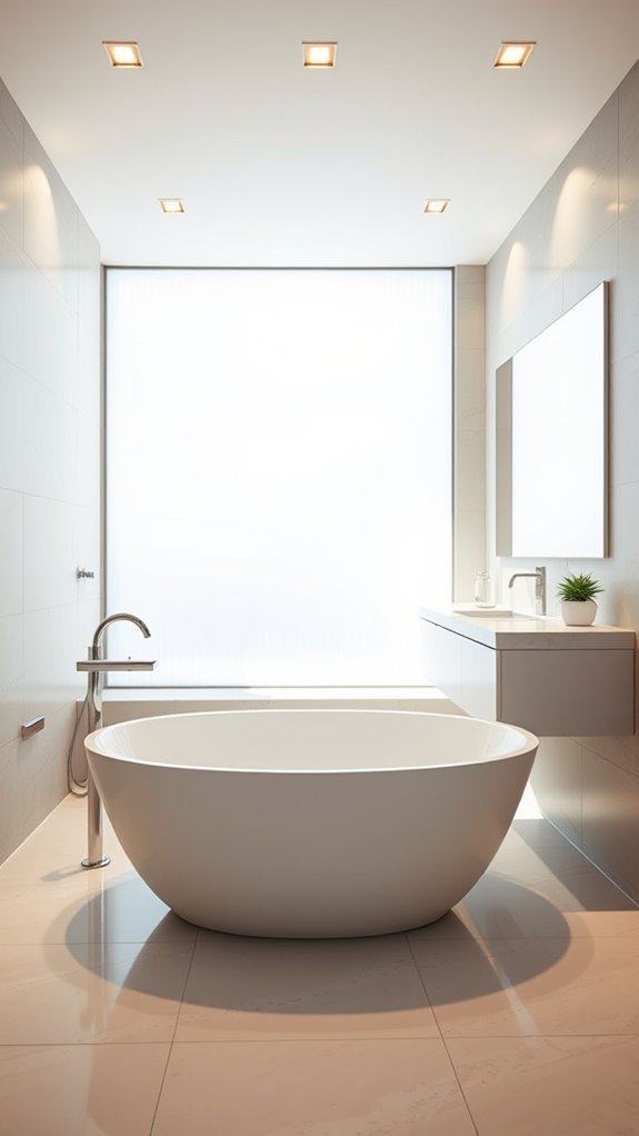 recessed lighting enhances ambiance