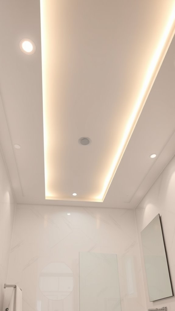recessed lighting enhances ambience