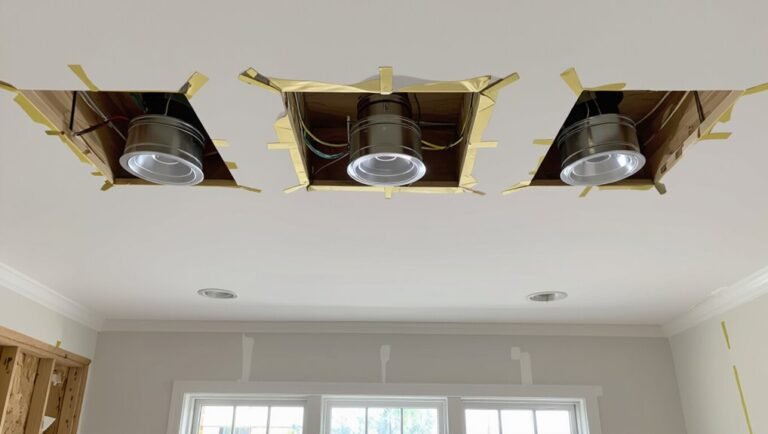 recessed lights complicate painting