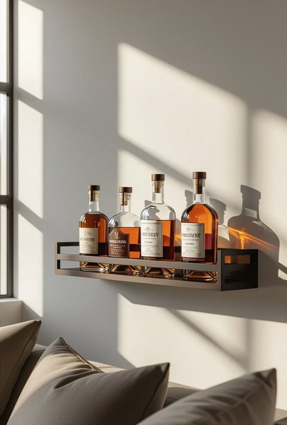 reclaimed backlit wall display