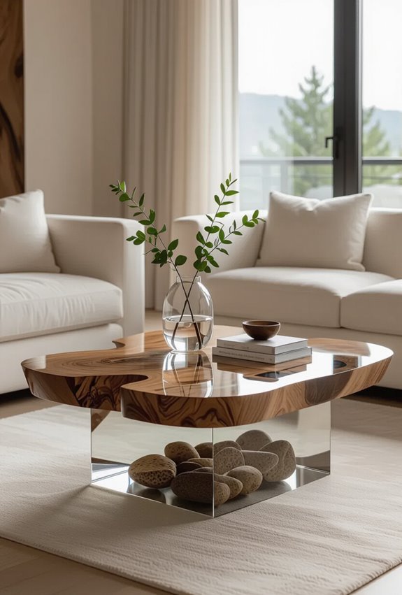 reclaimed teak with resin