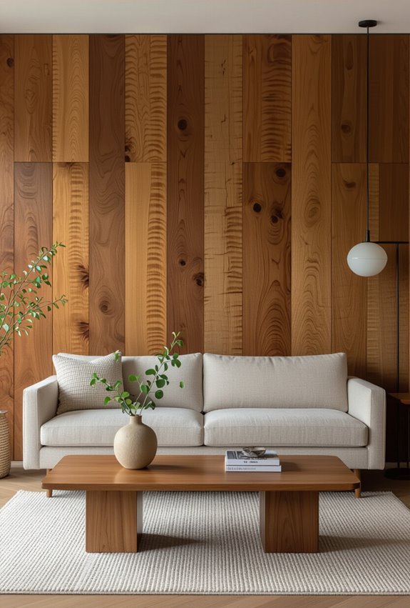 reclaimed vertical wood slats